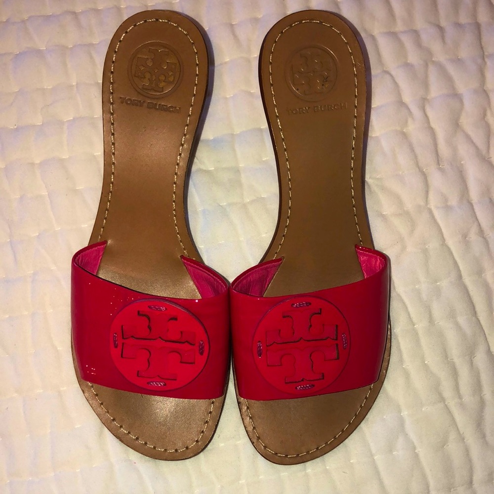 Tory Burch kitten heel sandals